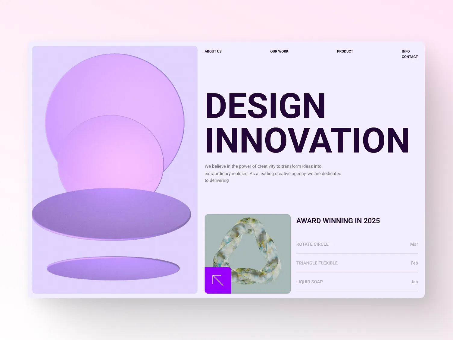 Website agensi kreatif “Design Innovation”